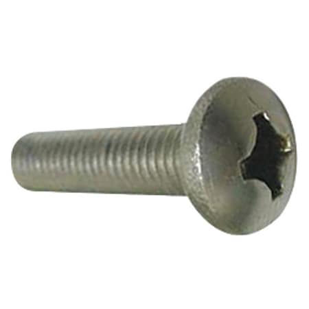 #2-56 x 3/16 in Slotted Round Machine Screw, Plain 18-8 Stainless Steel, 100 PK MPN:U51213.008.0018