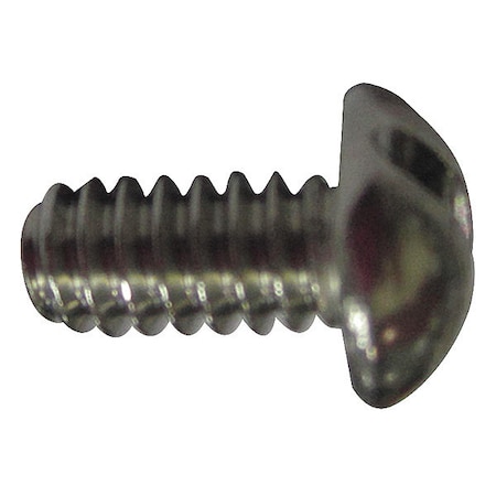 #10-24 x 3/8 in Slotted Round Machine Screw, Plain 18-8 Stainless Steel, 100 PK MPN:U51213.019.0037