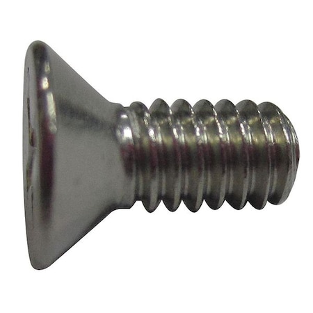 #4-40 x 3/8 in Phillips Flat Machine Screw, Plain 18-8 Stainless Steel, 100 PK MPN:U51300.011.0037