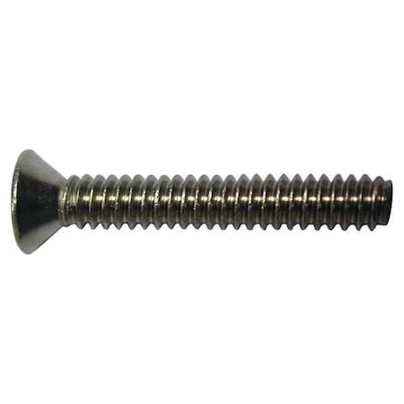 #6-32 x 5/16 in Phillips Flat Machine Screw, Plain 18-8 Stainless Steel, 100 PK MPN:U51300.013.0031