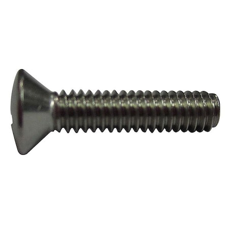 #8-32 x 3/4 in Phillips Oval Machine Screw, Plain 18-8 Stainless Steel, 100 PK MPN:U51320.016.0075