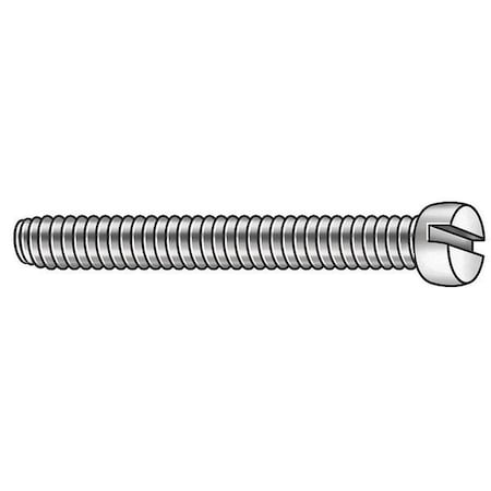 #2-56 x 1/8 in Slotted Fillister Machine Screw, Plain 18-8 Stainless Steel, 100 PK MPN:U51341.008.0012