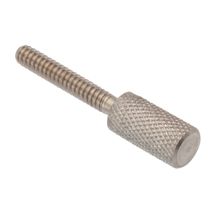 Thumb Screw, #6-32 Thread Size, Round, Plain 18-8 Stainless Steel, 1/2 in Head Ht, 3/4 in Lg MPN:Z0754