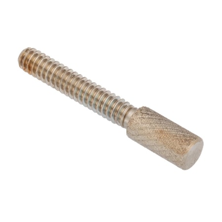 Thumb Screw, #10-24 Thread Size, Round, Plain 18-8 Stainless Steel, 1/2 in Head Ht, 1 in Lg MPN:Z0772