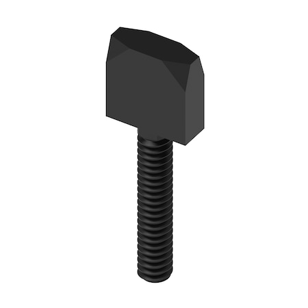 Thumb Screw, No. 10-24 Thread Size, Wing/Spade, Black Oxide Steel, 1/2 in Head Ht, 1 in Lg MPN:Z1085