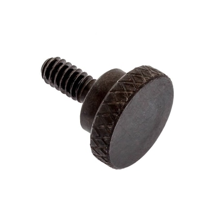 Thumb Screw, #4-40 Thread Size, Round, Black Oxide Steel, 3/32 in Head Ht, 7/16 in Lg MPN:Z2300