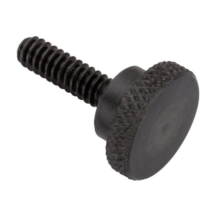 Thumb Screw, #4-40 Thread Size, Round, Black Oxide Steel, 3/32 in Head Ht, 9/16 in Lg MPN:Z2301