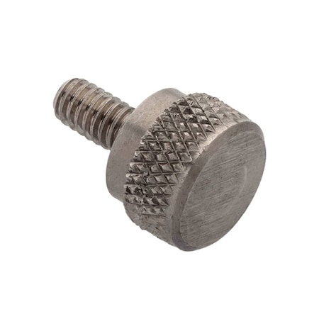 Thumb Screw, #8-32 Thread Size, Round, Plain 18-8 Stainless Steel, 7/32 in Head Ht, 5/8 in Lg MPN:Z2312SS