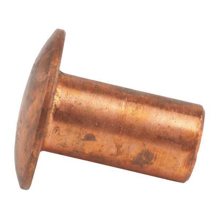 Binding Barrel, #8-32, 3/8 in Brl Lg, 13/64 in Brl Dia, Copper Plain, 2 PK MPN:Z4306-CU