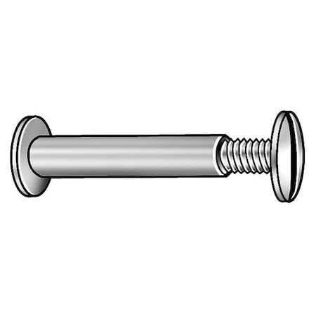 Binding Barrel, #8-32, 2 1/4 in Brl Lg, 13/64 in Brl Dia, Aluminum Plain, 25 PK MPN:Z4336PAK