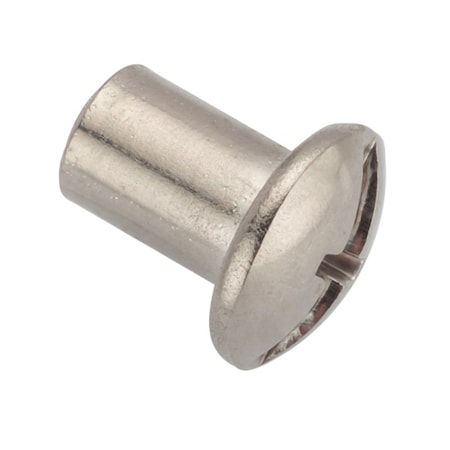 Barrel Bolt, #10-24, 3/8 in Brl Lg, 1/4 in Brl Dia, Stainless Steel Plain, 5 PK MPN:Z4406-316SS