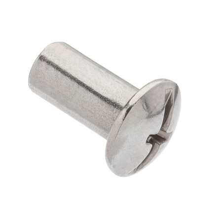 Barrel Bolt, #10-24, 1/2 in Brl Lg, 1/4 in Brl Dia, Stainless Steel Plain, 5 PK MPN:Z4408-316SS