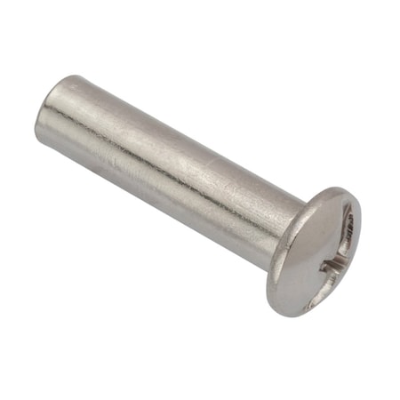 Barrel Bolt, #10-24, 1 in Brl Lg, 1/4 in Brl Dia, Stainless Steel Plain, 5 PK MPN:Z4416SS