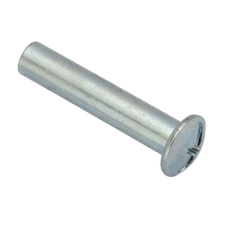 Barrel Bolt, #10-24, 1 1/4 in Brl Lg, 1/4 in Brl Dia, Steel Zinc-Plated, 50 PK MPN:Z4420