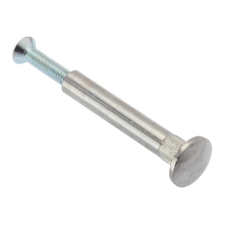 Arch Barrel, #8-32, 1 9/16 in Brl Lg, 1/4 in Brl Dia, Brass Chrome-Plated MPN:Z4880