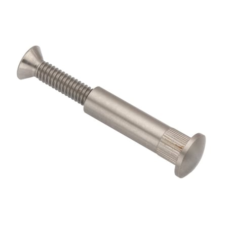 Arch Barrel, #10-32, 3 in Brl Lg, 5/16 in Brl Dia, Stainless Steel Plain MPN:Z5127