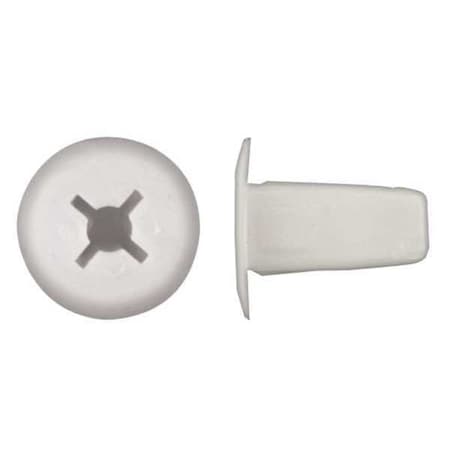 Push-In Rivet Retainer, Round, Black, PK25 MPN:1576PK