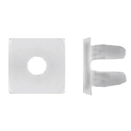 Push-In Rivet Retainer, Round, Black, PK100 MPN:1614PK