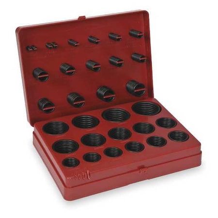 O-Ring Assortment, Buna N, 385 Pcs, 30 Szs MPN:1RGY1