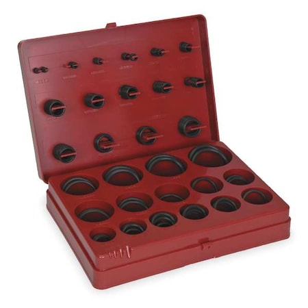 O-Ring Assortment, Viton, 180 Pcs, 30 Szs MPN:1RGY4