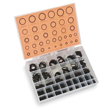 O Ring Assortment, Viton, 500 Pcs, 36 Sizes MPN:1RGY7
