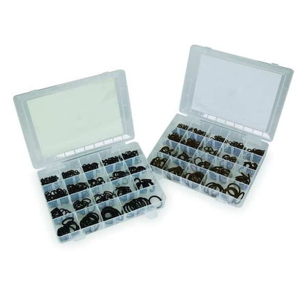 O-Ring Assortment, Nitrile & Viton, 584Pcs MPN:1RGY9