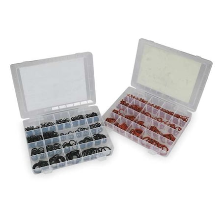O-Ring Assortment, Silicone & EPDM, 584Pcs MPN:1RGZ1