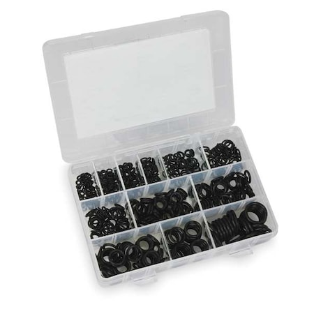 O-Ring Assortment, Viton, 550 Pcs, 12 Sizes MPN:1RGZ4