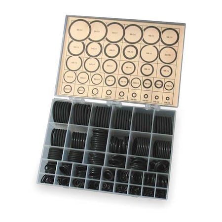 O-Ring Asst, Viton, 436 Pcs, 36 Szs MPN:3CWA3