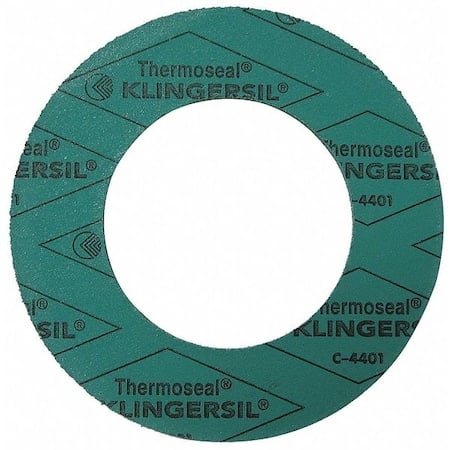 Flange Gasket, 1/2 in., 1/8 in., Green MPN:4401RG-0150-125-0050