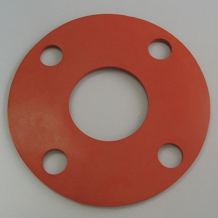 Flange Gasket, Full Face, 2.5 In, Silicone MPN:4CYW9