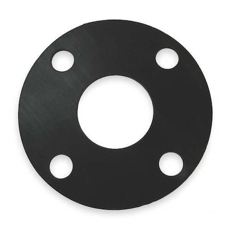 Gasket, Full Face, 1 1/2 In, Neoprene, Black MPN:9071FF-0150-125-0150