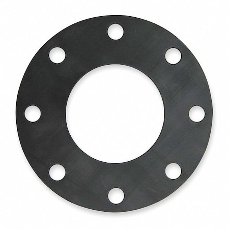 Gasket, Full Face, 4 In, Neoprene, Black MPN:9071FF-0150-125-0400