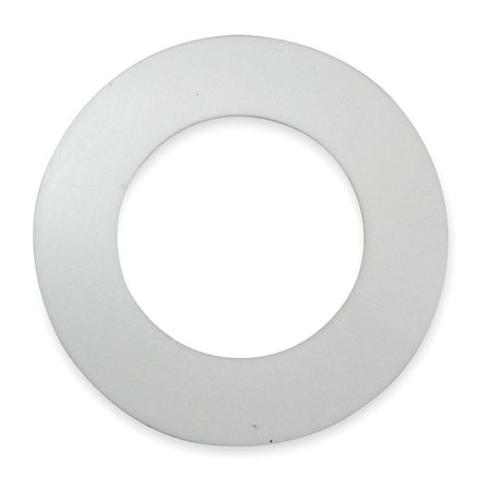 Gasket, Ring, 2 In, Virgin PTFE, White, Thickness: 1/16