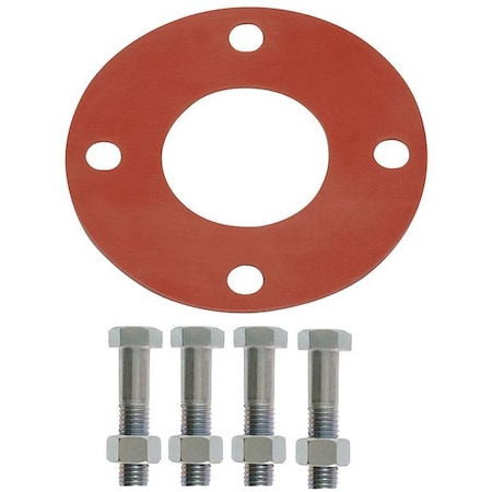 Gasket, Full Face, 10 In, 1/8 In Thick, SBR MPN:GSFFG10