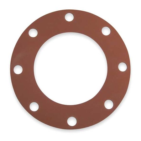 Gasket, Full Face, 8 In, 1/8 In Thick, SBR MPN:GSFFG8