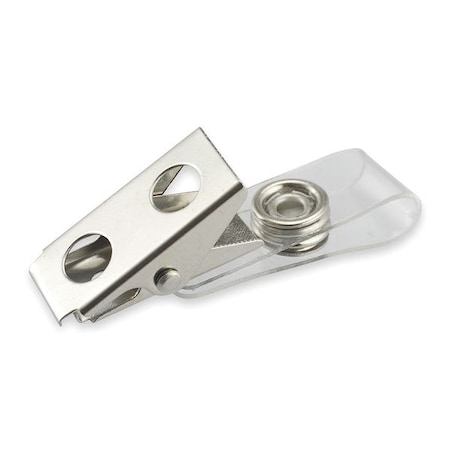 Badge Holder, Snap Hook, 3 3/8 inH, PK10 MPN:2XKF5