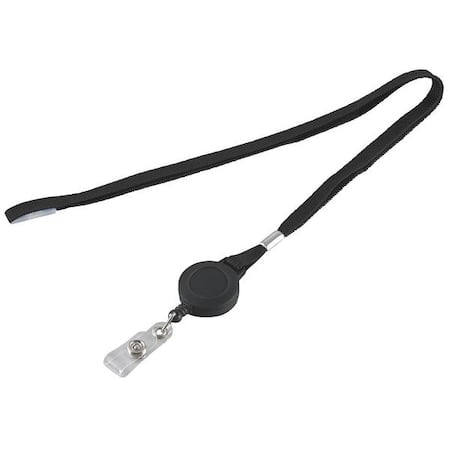 Flat Neck Cord and Reel, Black MPN:2XKJ9