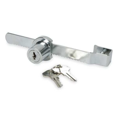 Chrome Keyed Alike Sliding Showcase Lock MPN:1RBK7