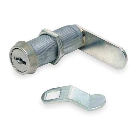 Disc Tumbler Keyed Cam Lock, Stainless steel, 25/32 in For Door Thickness, 2 Number of Keys MPN:1XTF2