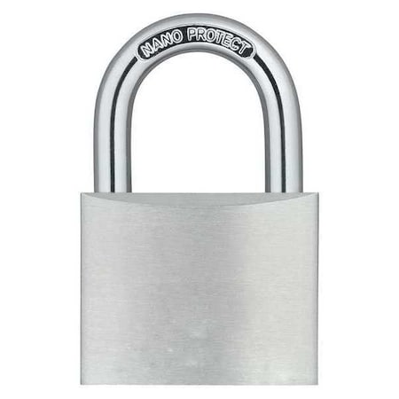 Padlock, Keyed Different, Standard Shackle, Rectangular Aluminum Body, Hardened Steel Shackle MPN:48JP88