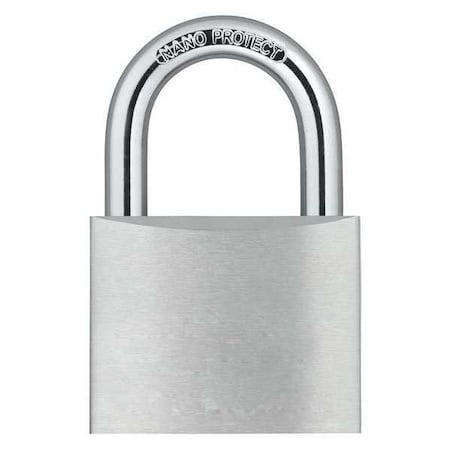 Padlock, Keyed Different, Standard Shackle, Rectangular Aluminum Body, Hardened Steel Shackle MPN:48JP96