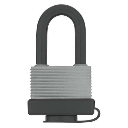 Padlock, Keyed Alike, Standard Shackle, Rectangular Aluminum Body, Steel Shackle, 7/8 in W MPN:48JP98