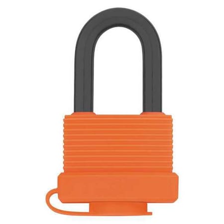 Padlock, Keyed Alike, Standard Shackle, Rectangular Aluminum Body, Steel Shackle, 7/8 in W MPN:48JR03