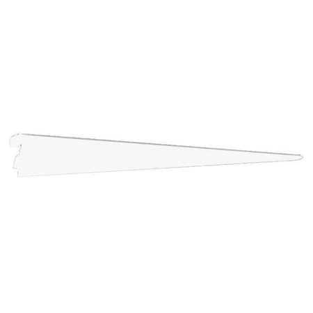 14 IN White Dual-Trak Shelf Bracket MPN:0122-14WT