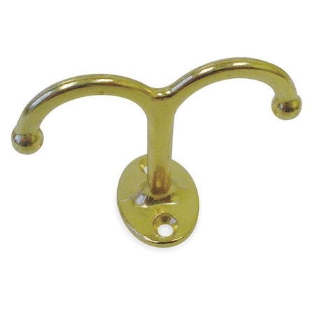 Under-Shelf Hook, Brass, Steel, PK2 MPN:1RCG5