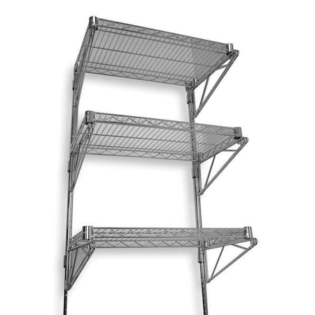Steel Wire Wall Shelving, 18