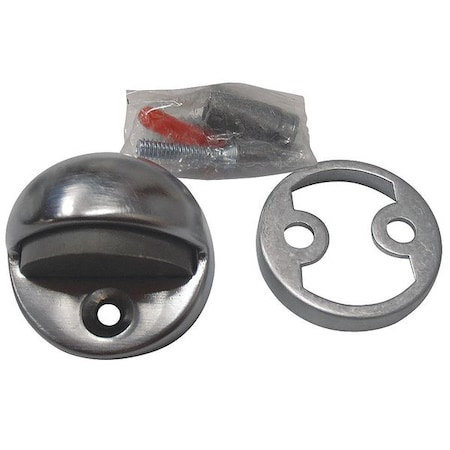 Dome Door Stop, Satin Chrome, 1-3/4 Dia. MPN:33J784