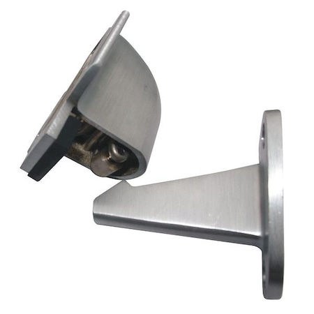 Automatic Door Holder, Satin Chrome, Wall, Color: Silver MPN:33J788