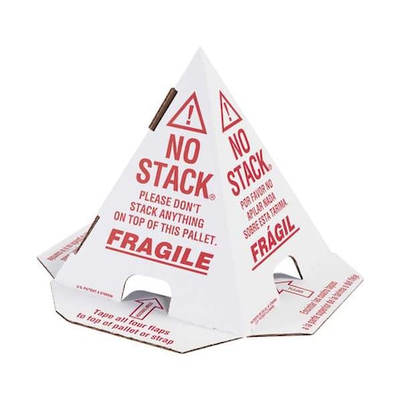 PalletCones, 8inL, 8inW, Red, White, PK100 MPN:3EXF8